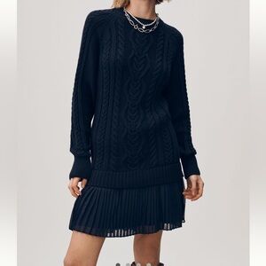 Anthropologie Delphine sweater twofer dress